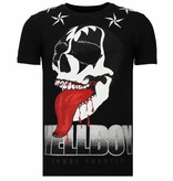 Local Fanatic Hellboy Rhinestone - Herr T Shirt - 13-6226Z - Svart