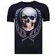Skull Originals Rhinestone - Herr T shirt - 13-6224N - Marinblå