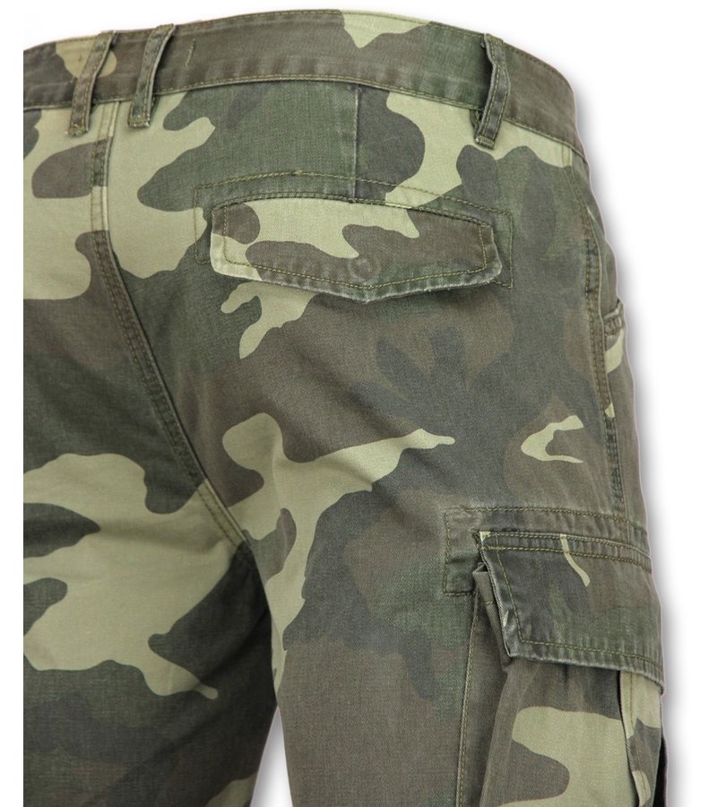 Enos Camouflage kortbyxor - Snygga shorts män - J-9017 - Grön