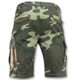 Enos Camouflage kortbyxor - Snygga shorts män - J-9017 - Grön