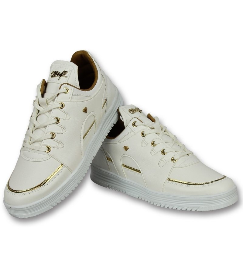 Cash Money Höga Sneakers Online - Sneakers För Män Luxury White - CMS71 - Vit