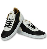 Cash Money Skor Herr Online - Män Sneaker Luxury Black White - CMS72 - Svart