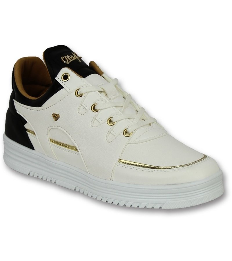 Cash Money Märkesskor Online - Stiliga Skor Luxury White Black - CMS71 - Vit