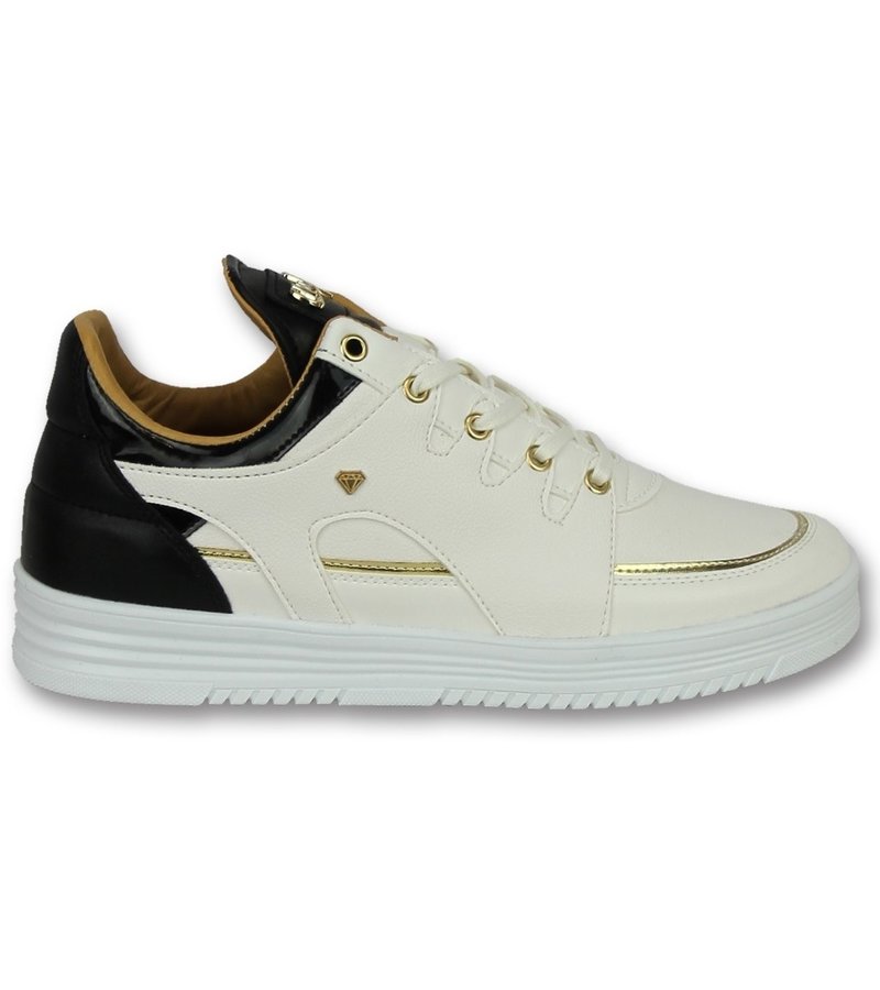 Cash Money Märkesskor Online - Stiliga Skor Luxury White Black - CMS71 - Vit