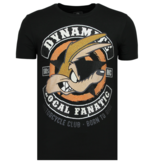 Local Fanatic Dynamite Coyote - Tryckt T-shirt Herr - 6320Z - Svart