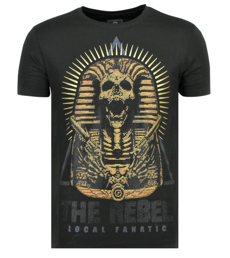 Local Fanatic Rebel Pharaoh - Exklusiv T-shirt Herr - 6322Z - Svart