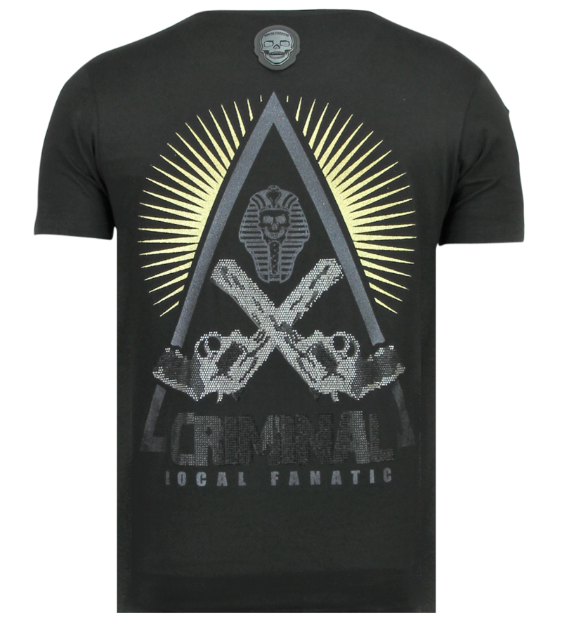 Local Fanatic Rebel Pharaoh - Exklusiv T-shirt Herr - 6322Z - Svart