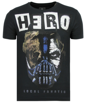 Local Fanatic Hero Mask - Sommar T-shirt Herr - 6323N - Marinblå