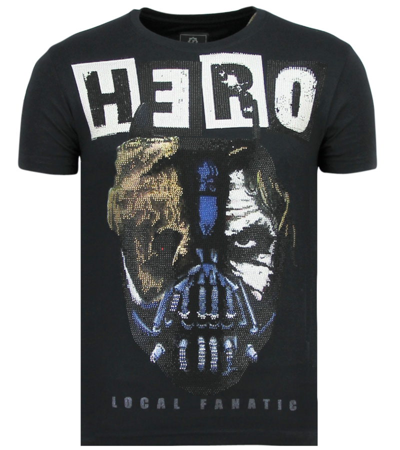 Local Fanatic Hero Mask - Sommar T-shirt Herr - 6323N - Marinblå