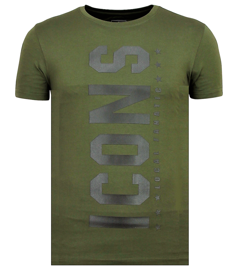 Local Fanatic ICONS Vertical T shirt - Billiga Sommarkläder Herr - 6362G - Grön