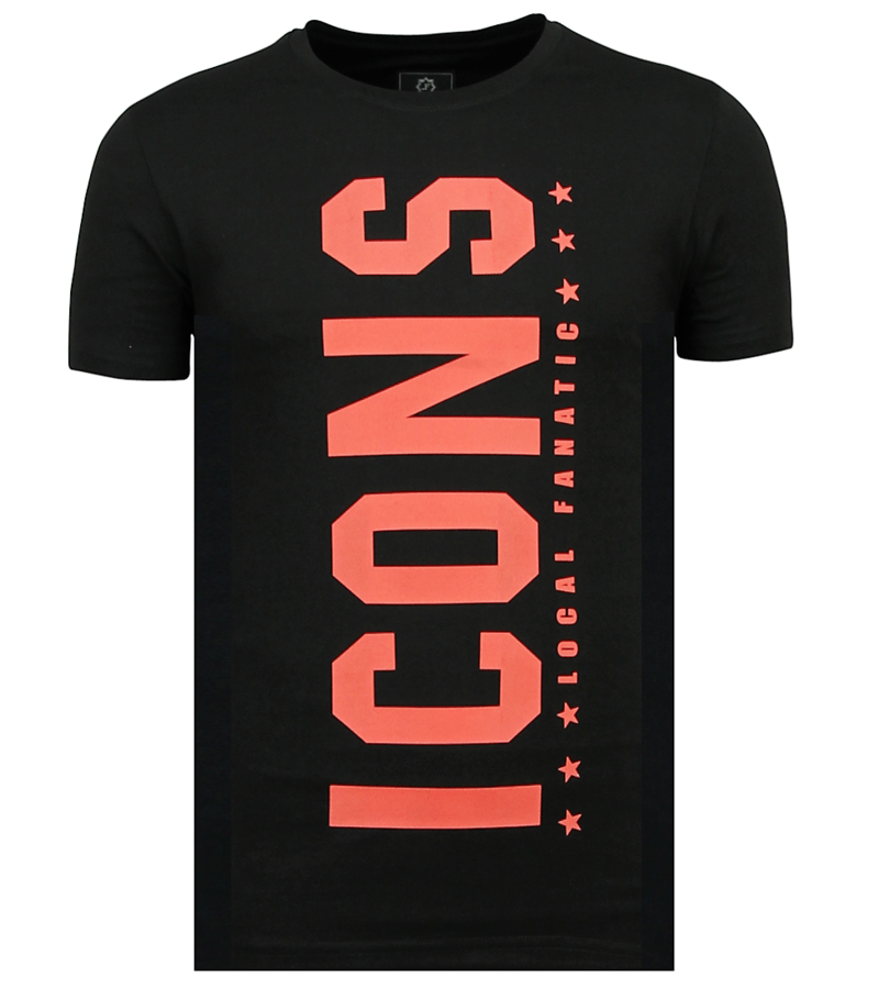 Local Fanatic ICONS Vertical T shirt - Online Klädaffär - 6362Z - Svart