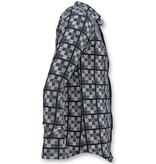 Gentile Bellini Italienska Skjortor För Män - Schess Motif Blouse - 3020 - Blå