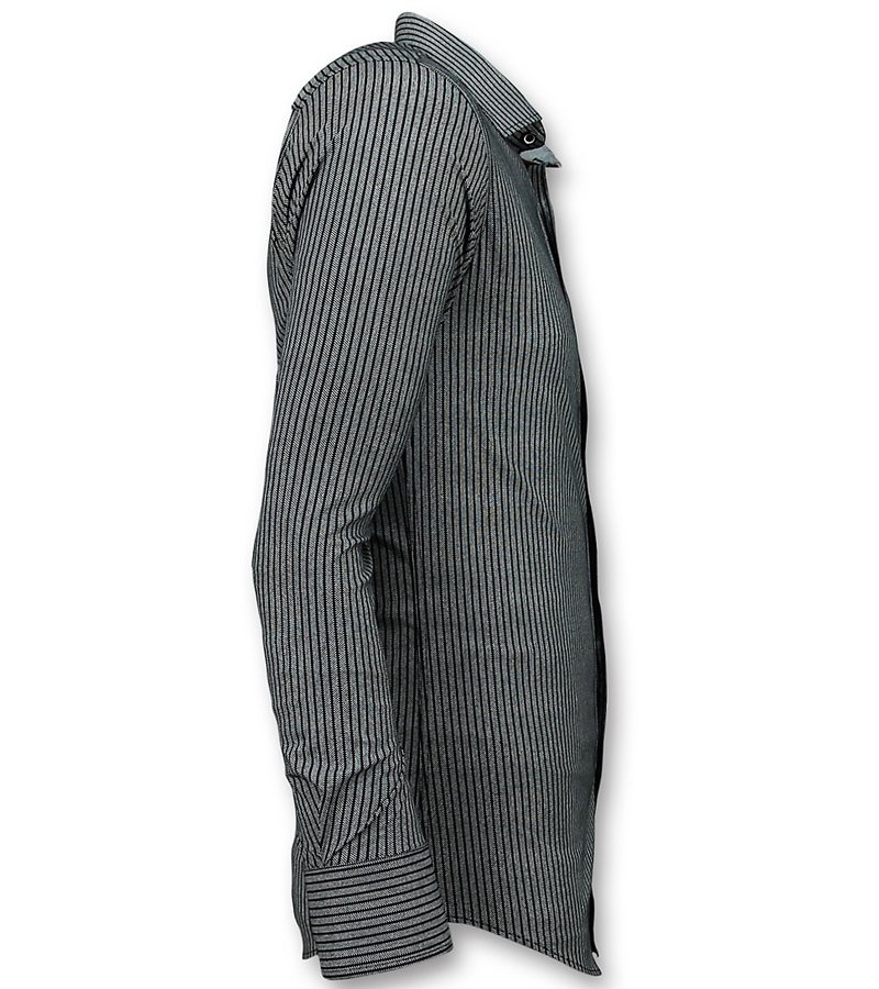 Gentile Bellini Herrtröjor För Män - Stripes Blouse - 3030 - Blå