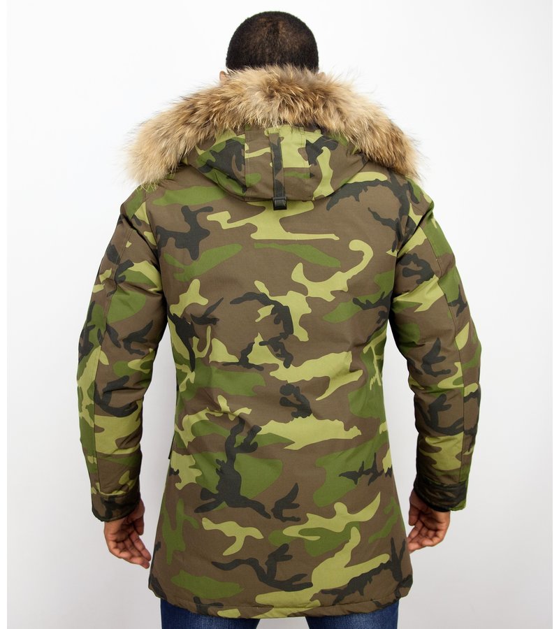 Matogla Camouflage Parka - Vinterjacka Lång Herr - P-213C - Grön