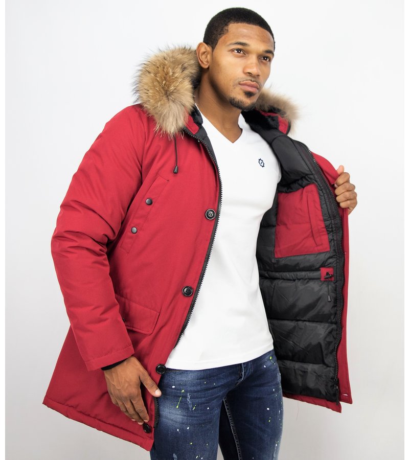 Enos Klassisk Vinterkappa - Varma Snygga Jackor - PI-7012B - Bordeaux