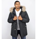Enos Vinterjackor Långa Herr - Parka 4 Pocket - PI-7003Z - Svart Enos Vinterjackor Långa Herr - Parka 4 Pocket - PI-7003Z - Svart