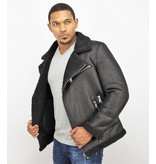 Enos Lammy Coat Herrjacka - Fake Fur Jacka - QQ510 - Svart