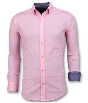 Gentile Bellini Herrtröjor Italienska - Blanco Blus Män - 3032 - Rosa