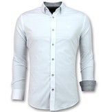 Gentile Bellini Italian Blouse Men - Slim Fit Skjortor - 3034 - Vit Gentile Bellini Italian Blouse Men - Slim Fit Skjortor - 3034 - Vit