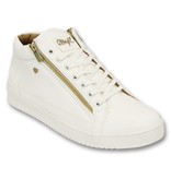 Cash Money Män Sneaker - Bee vitguld 2- CMS98 - Vit