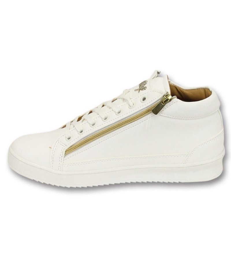 Cash Money Män Sneaker - Bee vitguld 2- CMS98 - Vit
