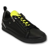 Cash Money Mens Trainers - Svart Gul Maximus - CMS97 - Svart