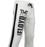 Local Fanatic Exklusiv Joggers Män - Floyd Mayweather Sweat Pants - Vit Local Fanatic Exklusiv Joggers Män - Floyd Mayweather Sweat Pants - Vit