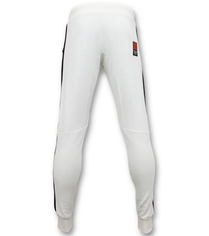 Local Fanatic Exklusiv Sweat Pants Män - Muhammad Ali Training Pants - Vit