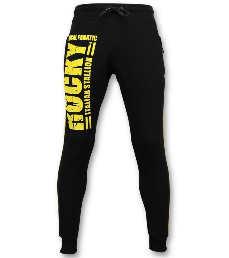 Local Fanatic Exklusivt Mäns Training Pants - Rocky Italiensk hingst - Svart