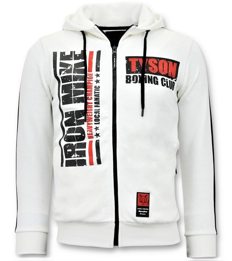 Local Fanatic Exklusiv Training Vest Män - Iron Mike Tyson Boxing - Vit