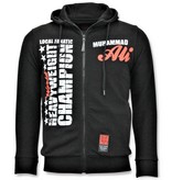 Local Fanatic Exklusiv Sport Vest Män - Muhammad Ali Champion Print - Svart