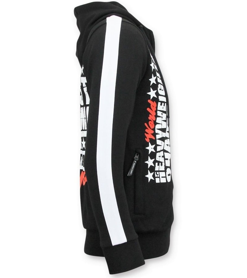 Local Fanatic Exklusiv Sport Vest Män - Muhammad Ali Champion Print - Svart