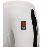 Local Fanatic Exklusiv Män jogging - Iron Mike Tyson Boxing - Vit