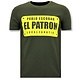 Mens T-shirt Print - Pablo Escobar El Patron - Grön