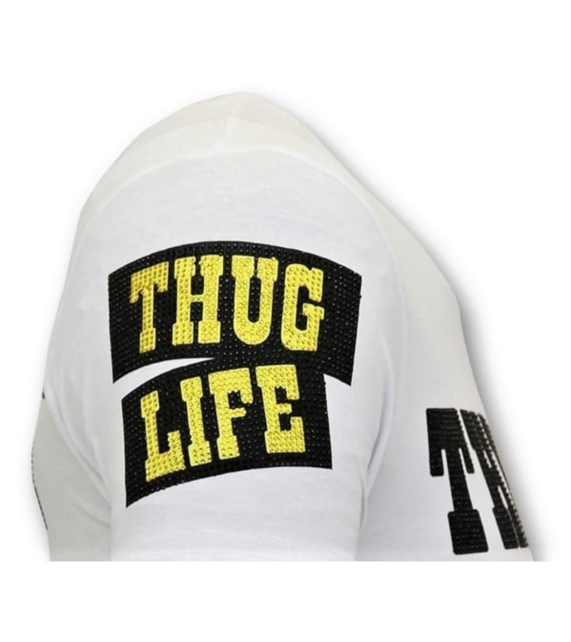 Local Fanatic Exklusiv T-shirt Män Print - Chief Sökes - 11-6367W - Vit