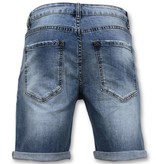 Enos Korta byxor män - Denim Short - 9078 - Blå