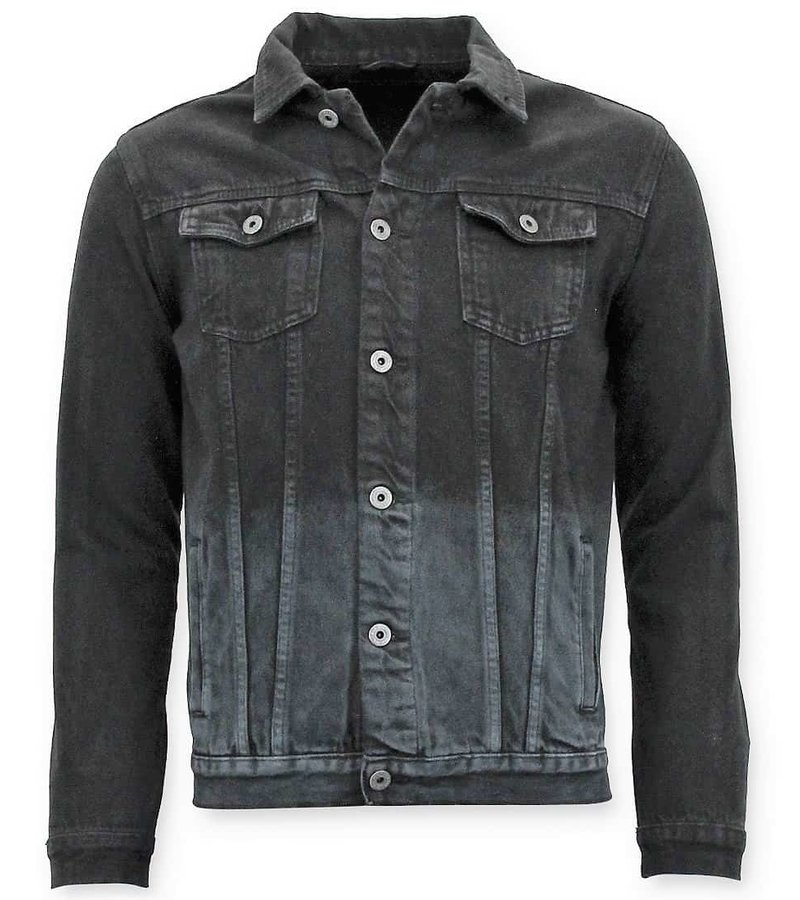 Enos Jeansjacka Män - Vit Denim - J-990 - Svart