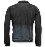 Enos Jeansjacka Män - Vit Denim - J-990 - Svart Enos Jeansjacka Män - Vit Denim - J-990 - Svart