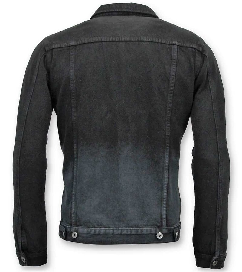 Enos Jeansjacka Män - Vit Denim - J-990 - Svart