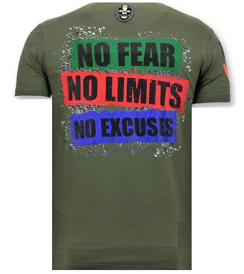 Local Fanatic Män T-shirt Exclusive - The Joker Man - 11-6363G - Grön