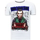 Tuff Män T-shirt - The Joker Man - 11-6363W - Vit