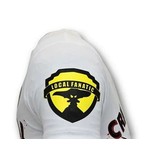 Local Fanatic Lyx Män T-shirt - Crime Empire - 11-6389W - Vit