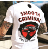 Local Fanatic Lyx Män T-shirt - Crime Empire - 11-6389W - Vit