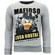 Exklusiv Män Sweater - Cosa Nostra Mafioso - 11-6381G - Grå
