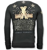 Local Fanatic Exklusiv Män Sweatshirt - The Rebel - 11-6392Z - Svart Local Fanatic Exklusiv Män Sweatshirt - The Rebel - 11-6392Z - Svart