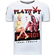 Exklusiv Män T-shirt - The Playtoy Mansion - 11-6386W - Vit
