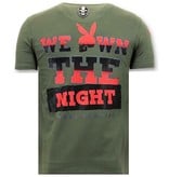 Local Fanatic Tuff Män T-shirt - The playtoy Mansion - 11-6386W - Grön