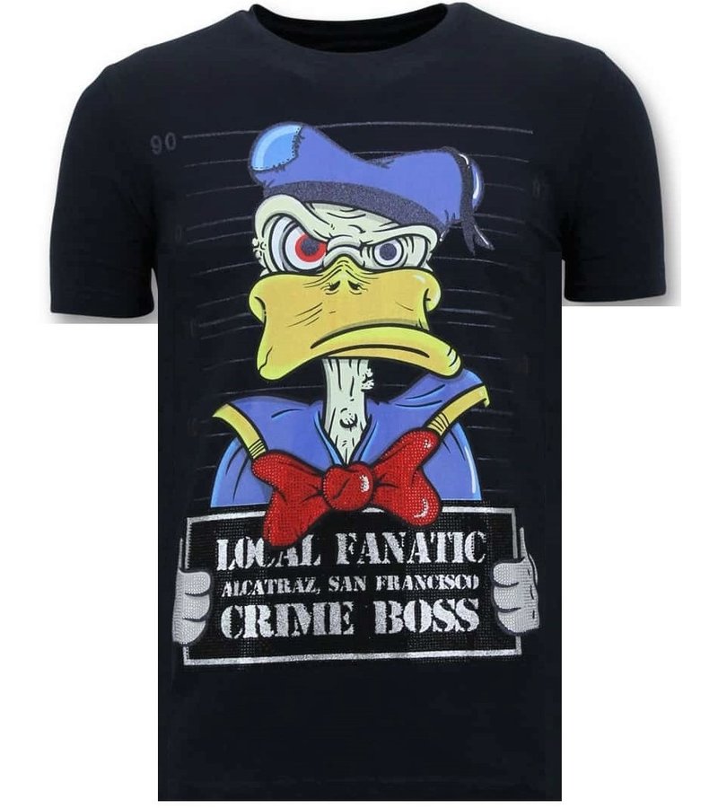Local Fanatic Exklusiv Män T-shirt - Alcatraz Prisoner - 11-6385B - Blå