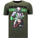 Local Fanatic Tuff Män T-shirt - Predator Hunter -11-6370G - Grön