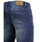 True Rise Classic Basic Jeans Män - D-3021 - Blå